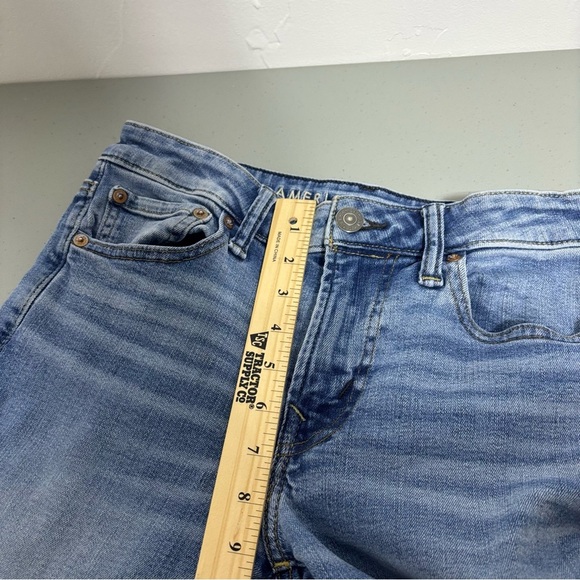 American Eagle Original Straight Light Wash Men's Denim Jeans 28x30 Cotton Blend - Picture 11 of 12